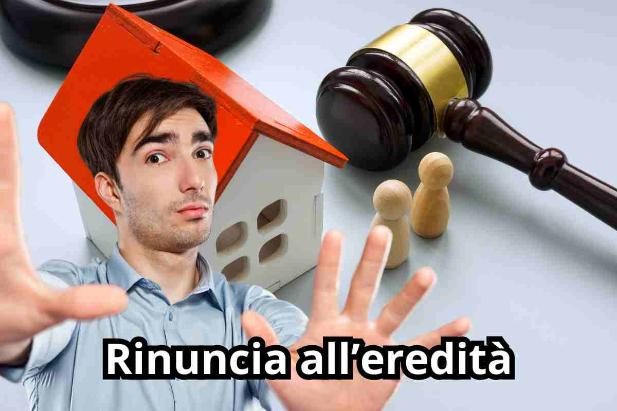 rinuncia all'eredità come avviene